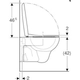 thumbnail of Geberit Wand-Tiefspül-WC Renova Set m WCSitz Bef. v. un. 540mm Ausld. weiß