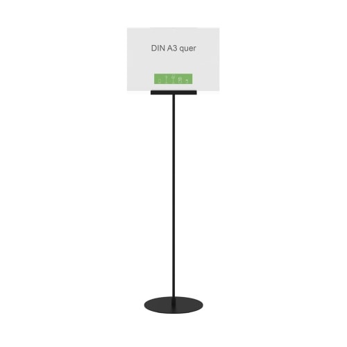 Infoständer »Instand« DIN A3 quer, beidseitig, schwarz