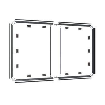 Cadre en aluminium d'extérieur Stretchframe "66" - 2.000 x 1.000 mm - sans bâche imprimée - VKF Renzel
