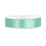 thumbnail of Satin Geschenkband 12mm 5 Farben je 25m lang gelb grün türkis mint schwarz Schleifenband Geschenkverpackung Geburtstag Hochzeit Weihnachten
