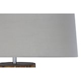 thumbnail of SalesFever candeeiro de pé | moldura madeira de troncos / sombra linho | L 35 x P 35 x A 170 cm | natural - branco