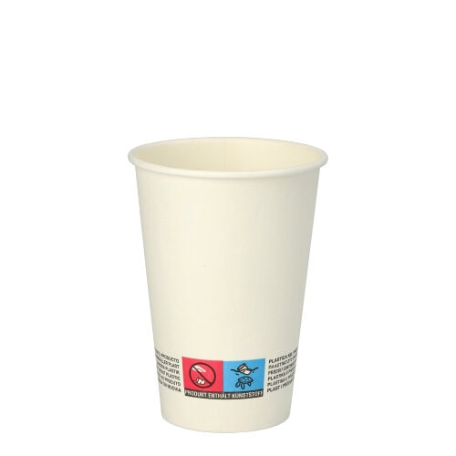 Starpak 100 Automatenbecher, Pappe "To Go" 0,18 l Ø 7 cm · 9,2 cm weiss (89693, 100 Stück)