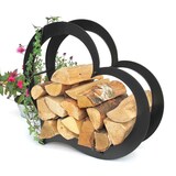 thumbnail of DanDiBo Kaminholzregal Innen Metall Herz Kaminholzständer 66 cm 190135 Holzkorb Kaminholzhalter Feuerholzhalter