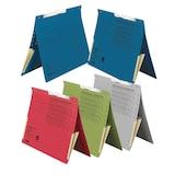 thumbnail of Falken 15033802 Pendelhefter, für DIN A4, 320g/m2 Manila-RC-Krt., kaufm. Heftung, mit Schlitzstanzung, mit Dehntasche am Rückdeckel - Grau