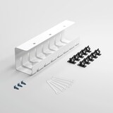 thumbnail of Albatros Kabelkanal Set A Weiss  – Kabelmanagement aus pulverbeschichtetem Stahl für Schreibtische