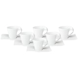 thumbnail of Villeroy & Boch NewWave Espressotasse mit Untertasse 80 ml 6er Set