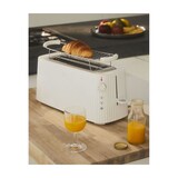 thumbnail of plisse', lange dubbele sleuf broodrooster witte, alessi