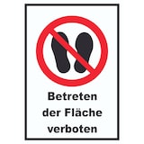 thumbnail of Betreten der Fläche verboten Schild A0 (841x1189mm)