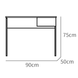 thumbnail of Briebe Mesa Escritorio Ordenador 75x90x50cm, 1 Cajón Almacenamiento, Oficina, Habitación Juvenil, Desk, Prakt, Blanco