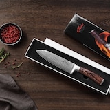 thumbnail of Wakoli EDIB Damast Santoku Messer I 17cm Klinge aus 67 Lagen Damaststahl I Pakkaholzgriff