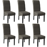 thumbnail of tectake Silla de comedor ergonómica - Juego de 6 gris mármol