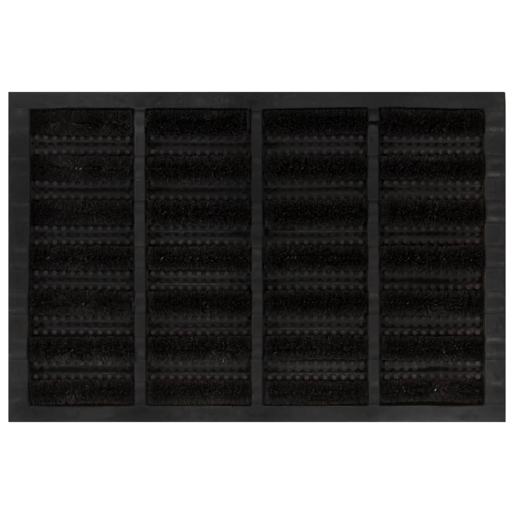 zerbino rettangolare 40x60cm gomma e fibra di cocco tappeto ingresso esterno antiscivolo