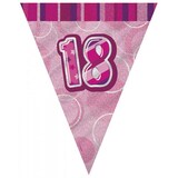 thumbnail of Partyset 18. Geburtstag Party Deko pink schwarz Einweggeschirr