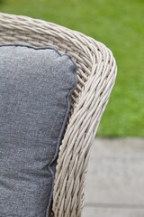 thumbnail of Tarrington House Set relax Kambuku, 2 persone, legno d'acacia/ PE rattan/ alluminio, 2 x poltrona, 2 x poggiapiedi, 1x tavolino, marrone / grigio
