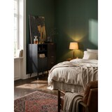 thumbnail of Sideboard 77x97x40 cm Anrichte Schwarz mit Eiche-Dekor, Kommode mit Türen und Schubladen, Kommodenschrank Flurschrank mit Regal Modern, Standschrank
