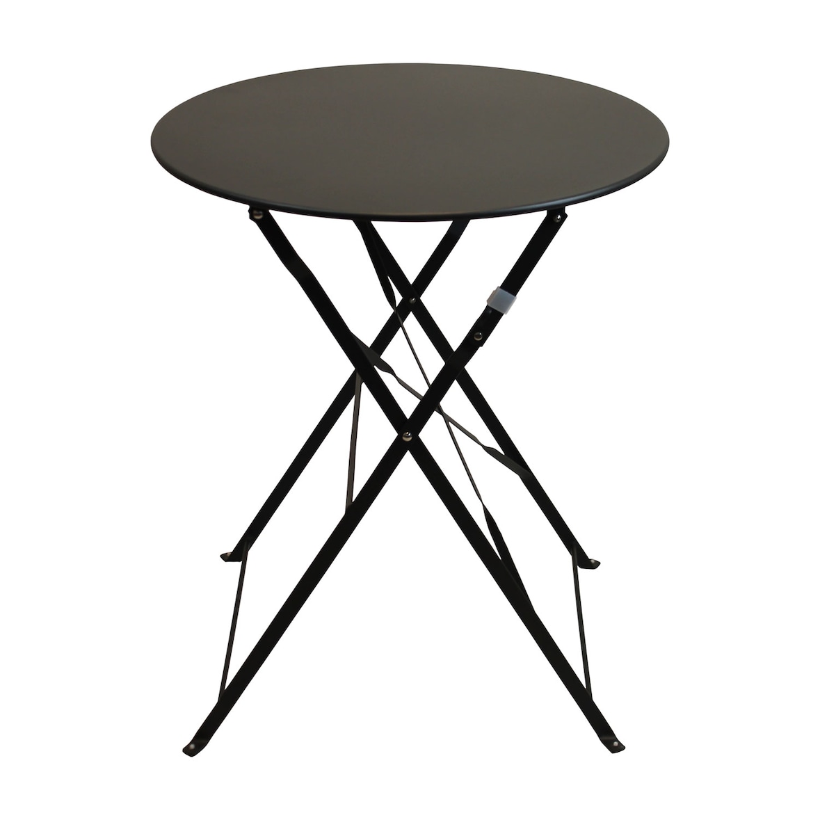 Bistrotisch Ø60xH70 cm klappbar - Metall Dunkelgrau