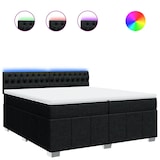 thumbnail of vidaXL Boxspringbett mit Matratze Schwarz 200x200 cm Stoff