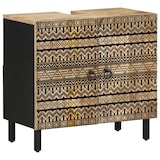 thumbnail of Helloshop26 - Retro-Waschtischunterschrank 62 x 33 x 58 cm mit großem Stauraum aus schwarzem Mangoholz 02_0057838
