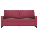 thumbnail of vidaXL 2-Sitzer-Sofa Weinrot 140 cm Samt