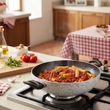 thumbnail of Mamù Saltapasta met twee handvatten, antiaanbaklaag, aluminium, PFOA-vrij, krasbestendig, gemaakt in Italië, Ø28 cm