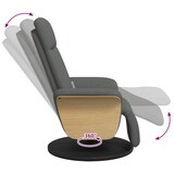 thumbnail of vidaXL Massagesessel mit Fußteil Dunkelgrau Stoff