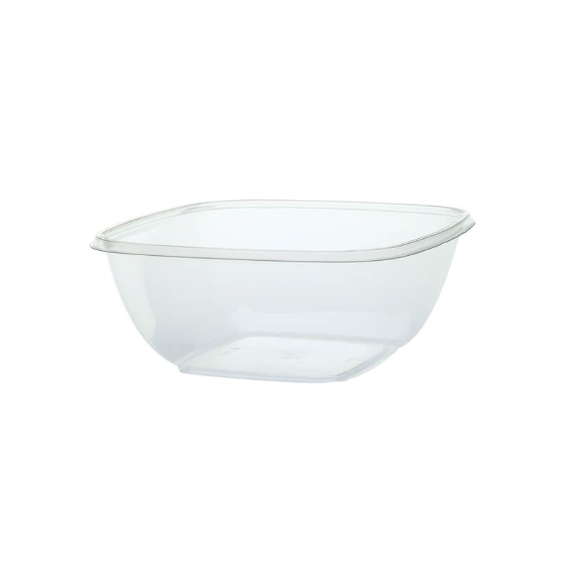300x Salatschale, RPET, klar, quadratisch, 1500ml