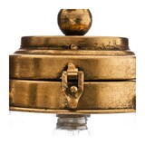 thumbnail of Lampe LED Ananas en verre et métal doré