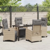 thumbnail of vidaXL 5-teiliges Gartentischset, Beige, aus Poly-Rattan