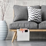 thumbnail of Relaxdays Betttasche, zum Einhängen, 5 Fächer, Aufbewahrung Bett & Sofa, Filz Bettorganizer HBT 26 x 28 x 5 cm, weiß