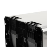 thumbnail of SVITA TMH2X30 Vuilnisbak 60L Afvalscheidingssysteem 2 Vakken 2x30L Softclose-deksel Pedaal Verbergbaar Kunststof Binnenemmer Roestvrij staal