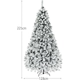 thumbnail of COSTWAY Árvore de Natal Artificial de 225 cm com Neve e Luzes LED Branco Quente, Árvore de Natal com Suporte Metálico