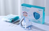 thumbnail of EUROPAPA 20x FFP2 Maske S in Kleiner Größe Blau Mundschutz Masken Atemschutzmasken 5-lagig hygienisch einzelverpackt EU 2016/425