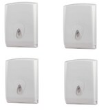 thumbnail of 4 PlastiQline Papierhandtuchspender MIDI - Kunststoff - weiß - Handtuchspender