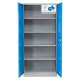 thumbnail of PROREGAL Stahlschrank BEE mit 6 verzinkten Fachböden | HxBxT 195x92x42cm | Grau-Hellblau | Werkstattschrank Werkzeugschrank Aktenschrank