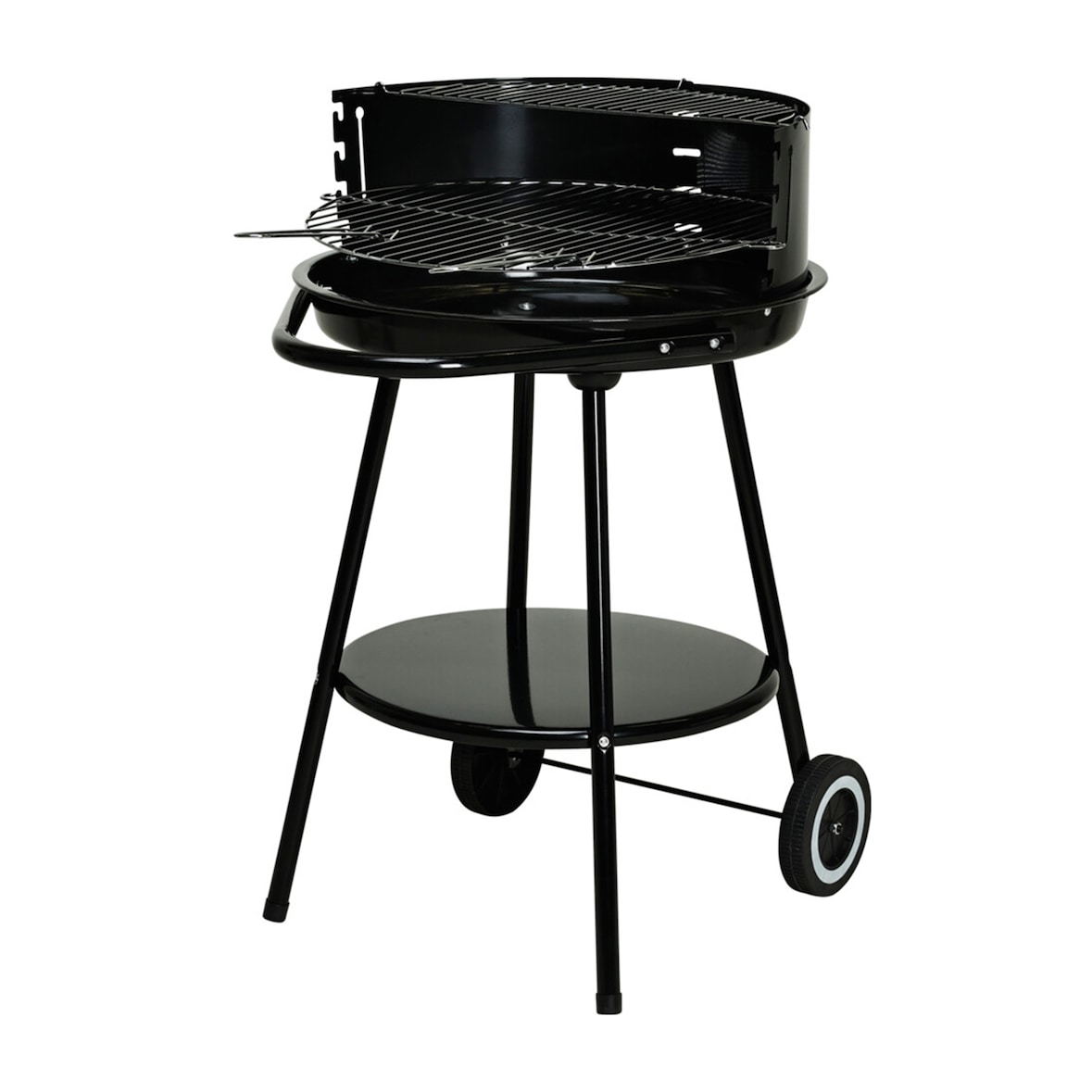 WellHome - Barbacoa redonda Vaggan de 51cm con cuenco esmaltado y accesorios