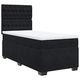 thumbnail of vidaXL Boxspringbett mit Matratze Schwarz 100x200 cm Samt