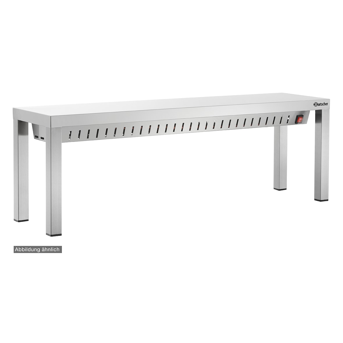 Warmtebrug | RVS | I4HR | 4 Infrarood Verwarmingsbuizen | 230V | 1800x300x400(h)mm