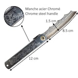 thumbnail of Couteau de Poche Pliant Japonais Higonokami Ryubu Dragon Silver Nagao Kanekoma