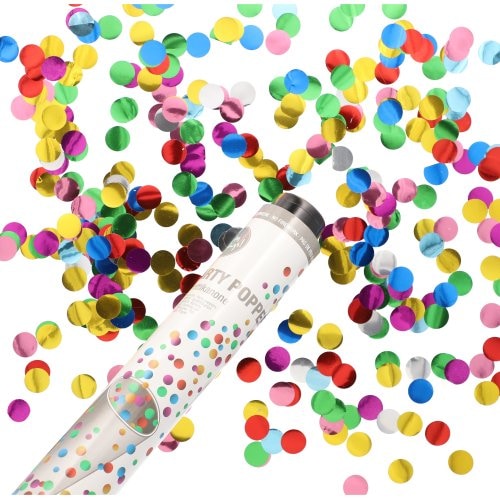 PAPSTAR 12 Konfettikanone Ø 4,4 cm · 28 cm (37085, 12x1 Stück)