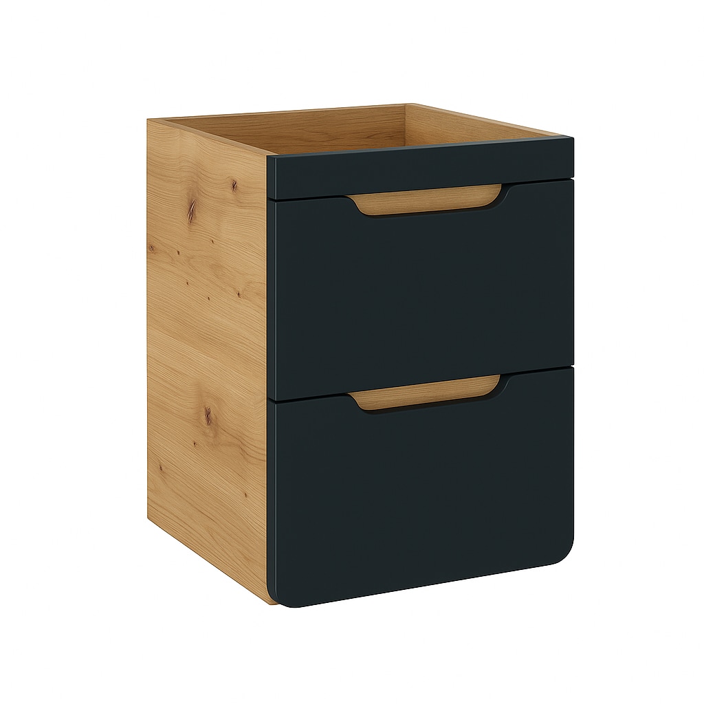 Meuble sous vasque 40cm ARUBA COSMOS 2 tiroirs