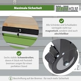 thumbnail of Werkstattwagen Deluxe XXL grün unbestückt 160x91 cm 20 Schubladen Werkbank Sideboard