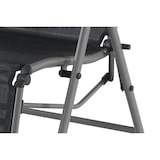 thumbnail of aro verstellbarer Liegestuhl/Relaxsessel klappbar, Stahl/Textilen-Bespannung, schwarz