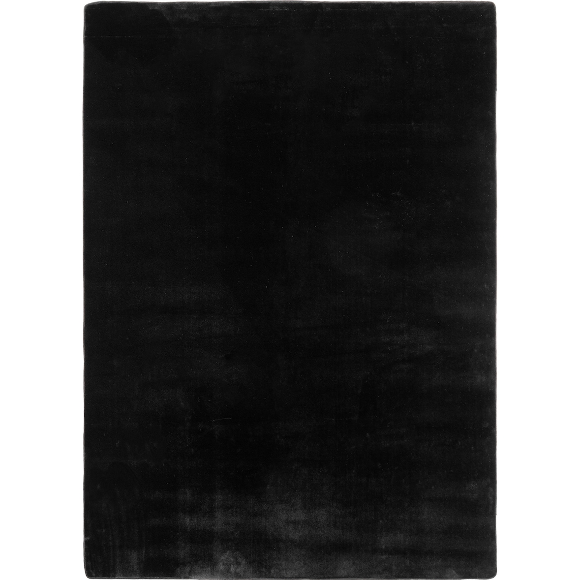 Teppich Flur Einfarbig Pflegeleicht Waschbar Strapazierfähig Wohnzimmer Schlafzimmer Schwarz 240x340 cm – ISAR von Kadima Design