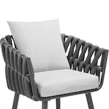 thumbnail of Stuhl Lugano im Rope-Design mit Aluminiumgestellanthrazit