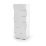 thumbnail of Dmora Cassettiera Matteo, Settimanale a 6 cassetti, Comò per camera da letto, 100% Made in Italy, cm 50x40h122, Bianco lucido
