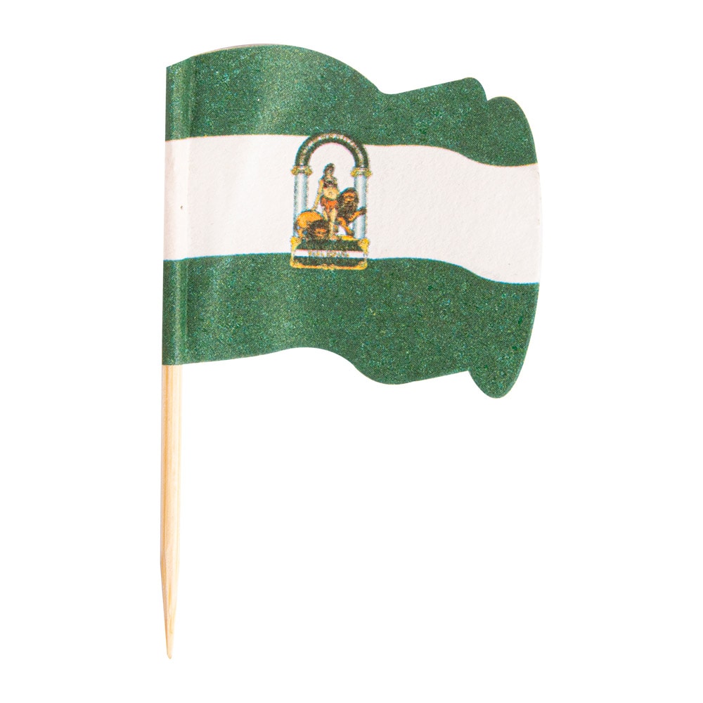 Banderitas "Andalucía"  4X3/6,5 Cm Surtido Madera (144 unidades)