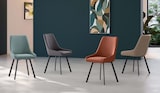 thumbnail of Fox Indoor-Sessel mit rostfarbenem Mikrofaser-Sitz und -Rückenlehne, robustem Metallrahmen und modernem Design – Fox
