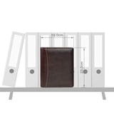 thumbnail of Alassio Schreibmappe A5 Leder Aktenmappe Konferenzmappe ALASSIO Orgamappe braun