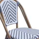 thumbnail of Chaise de jardin en aluminium et rotin synthétique