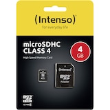 thumbnail of Intenso microSDHC Speicherkarte 4 GB Class 4